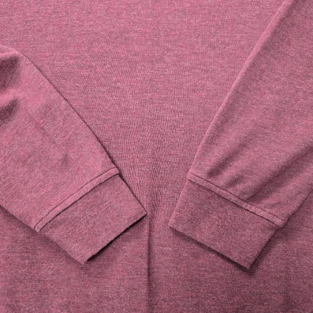 Peter Millar Crown Comfort Interlock 1/4 Zip Pullover Sweater Burgundy Red Large